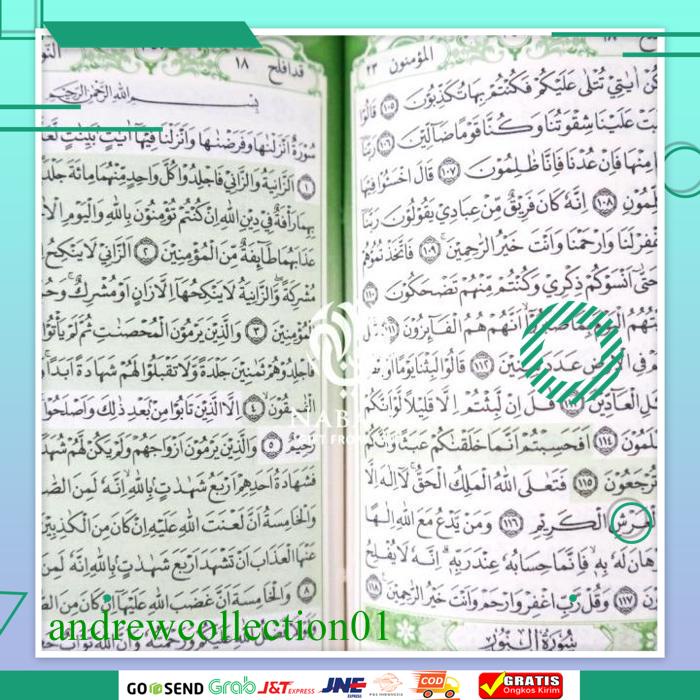 

Al Quran Terjemahan Yasmina Rainbow Hardcover A6 Syamil Oleh Oleh Haji Hight Quality