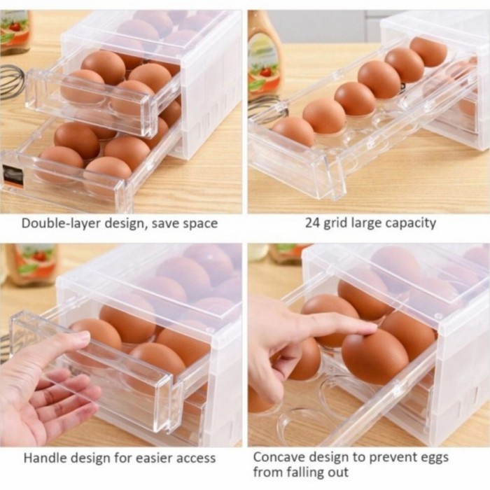 Boxe Rak Telur / Tempat Telur / Rak Kulkas Telur