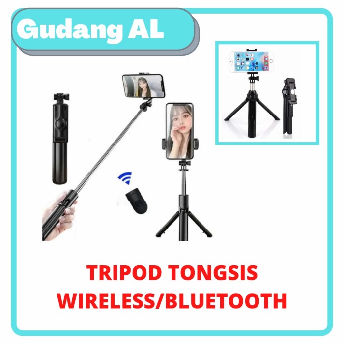 Terlaris Tripod Tongsis Bluetooth S03 Tongsis S03 Wireless Tripod Bluetooth