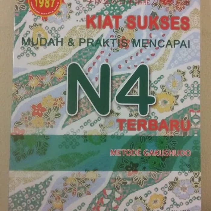 Hot Sale Buku Bahasa Jepang N4 Kiat Sukses Nihongo Noryouku Shiken Ujian Intern Termurah