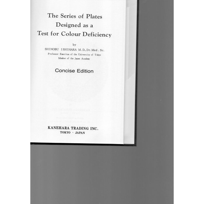 Diskon Spesial Original Buku Tes Buta Warna Isihara Book Ishihara 14 Plate Termurah