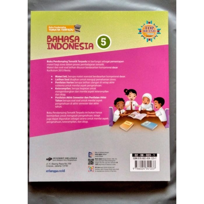 Promo Buku Pendamping Tematik Erlangga Bahasa Indonesia Sd/Mi Kelas 5 Terlaris