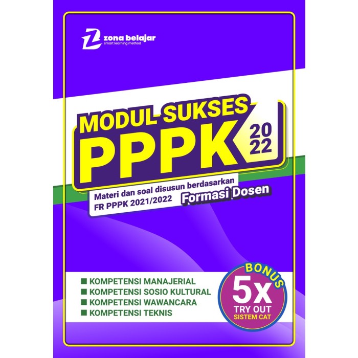 Must Have Terlaris Modul Sukses Pppk 2022 Formasi Dosen Termurah
