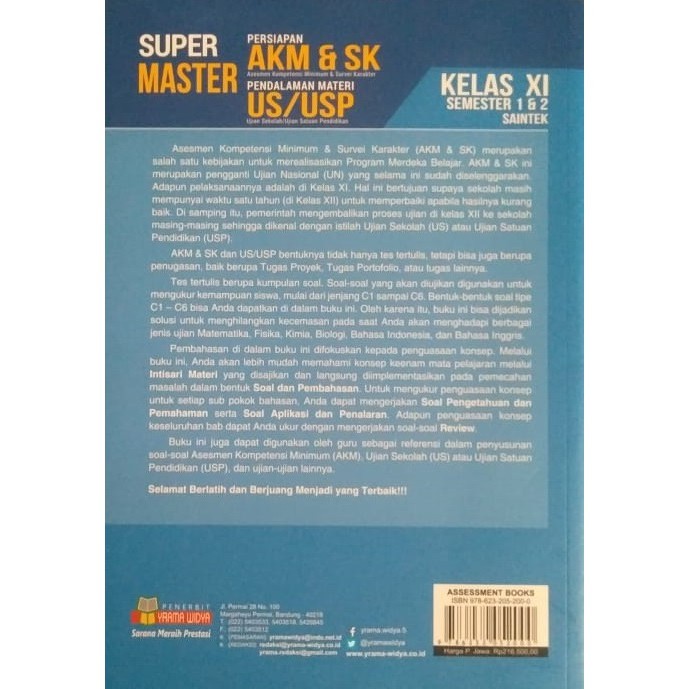Promo Murah Super Master Persiapan Akm & Sk Pendalaman Materi Us/Usp Sma Terbaru