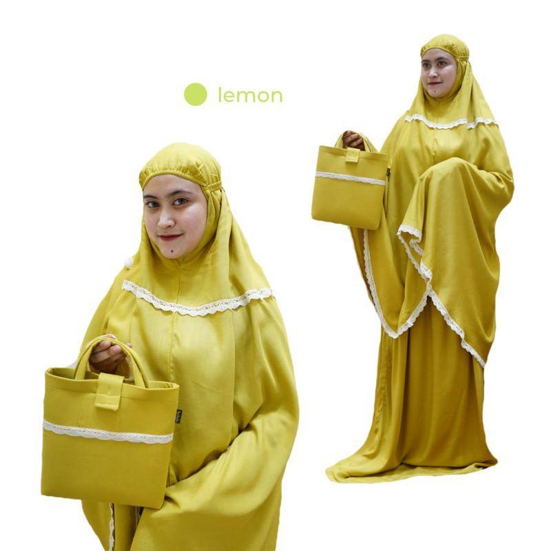 MUKENA MILEA // MUKENA KATUN RAYON POLOS RENDA