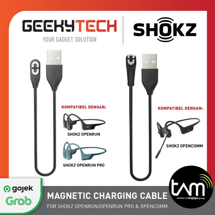 Terlaris Shokz Charging Cable Openrun/ Opencomm/ Openrun Pro/ Openrun Mini