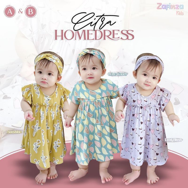 CITRA HOMEDRESS STYLE B ZAFINZA KIDS | HOMEDRESS ANAK BALITA REMAJA PEREMPUAN