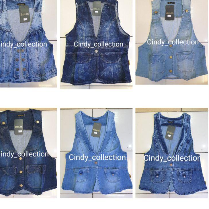fhol -98 ROMPI CROP JEANS WANITA SNOW KANCING TIGA VEST CROP ROMPI WANITA CROP ROMPI JEANS CROP NEW 
