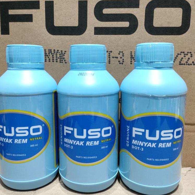 vlqr -50 Minyak Rem FUSO 300ml DOT 3 Warna Putih / Bening Brake Fluid Oli Rem Minyak Rem 300ml Motor