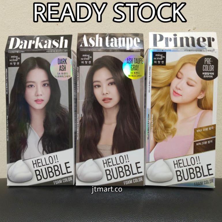 Mise En Scene Hello Bubble Ash Taupe Dark Ash Primer Hair Color Korea Cat Rambut