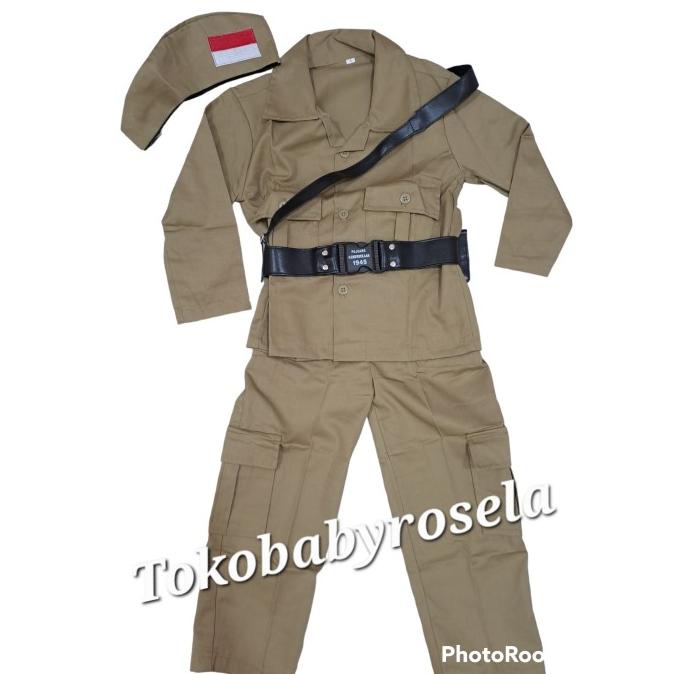 Baju Karnaval Pahlawan Nasional anak laki laki/Kostum Bung Tomo
