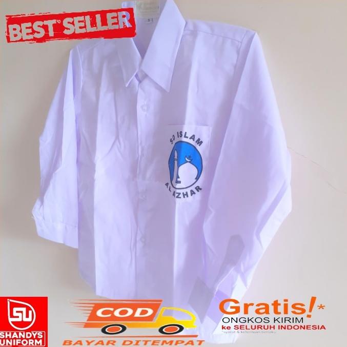 SERAGAM SEKOLAH SD PUTIH AL AZHAR / BAJU SERAGAM AL AZHAR