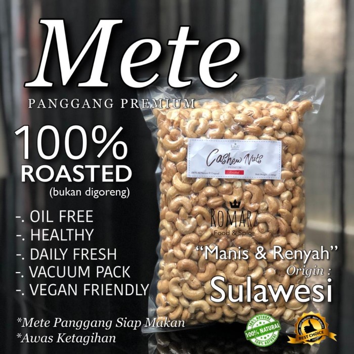 

KACANG METE MEDE OVEN PANGGANG SUPER ROASTED ORIGINAL 500gr