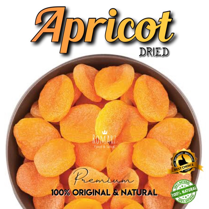 

DRIED APRICOT USA PREMIUM 500gr BUAH APRICOT KERING 500gr