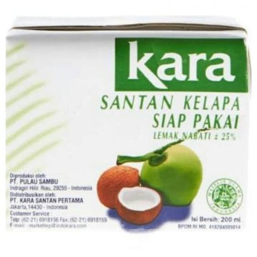 

Kara Coconut Milk / Santan Kelapa Siap Pakai 200ml / 1000mL 1L [Halal]