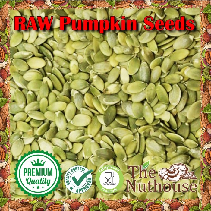 

1kg Pumpkin Seeds RAW / Biji Labu Kupas Mentah [Import Quality]