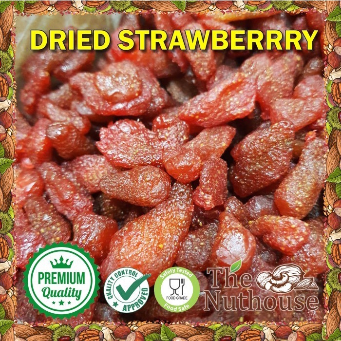 

250gr Dried Strawberry / Buah Strawberi Kering [Premium Snack Fruit]