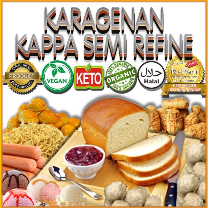 

Karagenan kappa carrageenan pengenyal bakso mie sosis nuged KRI-01