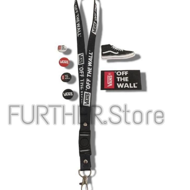 

Promo Spesial✤ Lanyard / VANS OFF THE WALL / 2 Model / gantungan kunci / tali lanyard hitam gantungan leher name tag DQQ