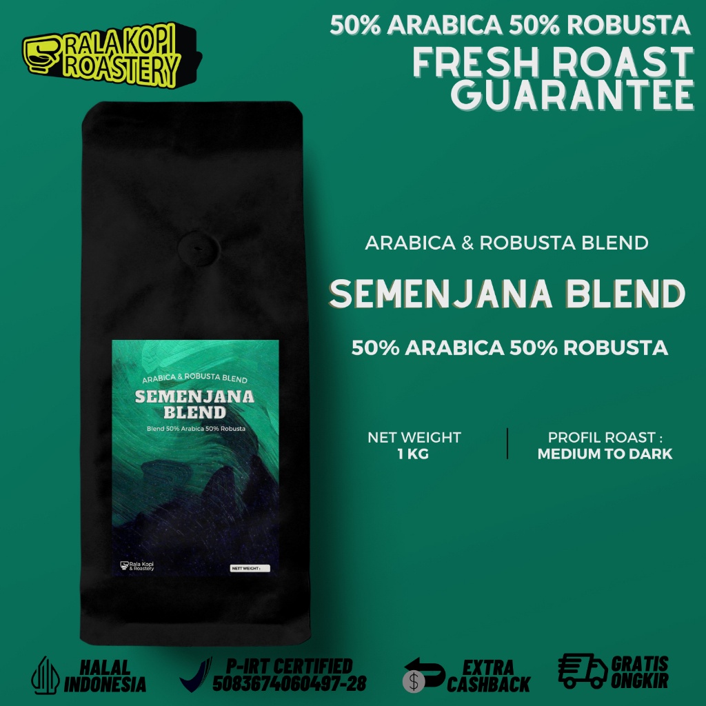 

House Blend Ekonos Espresso - Arabica Fine Robusta 1 Kg Blend 1Kg