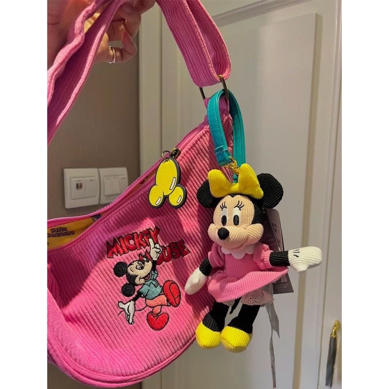 ⊕♕✹Sera  Lucu Kartun Korea Mickey dan Teman Seri Retro Tas Genggam Tas Bahu Ketiak Tas Nilai Tinggi