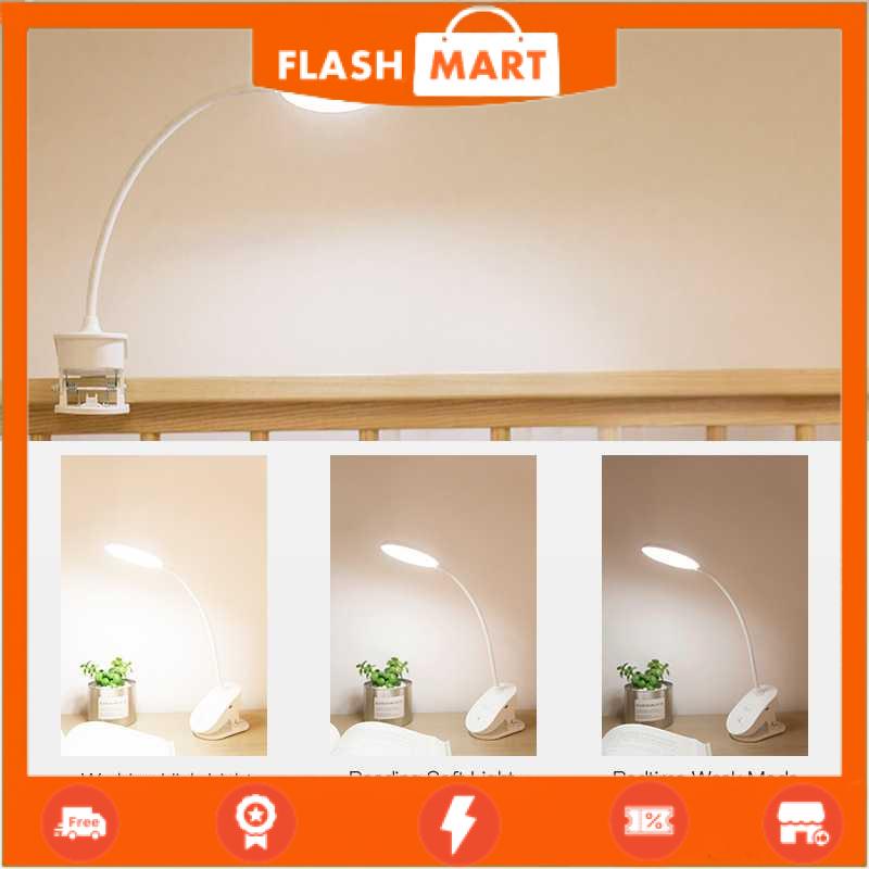 FLASHMART Lampu Baca LED Clip Circle Adjustable Cool White 2W - YG-T102