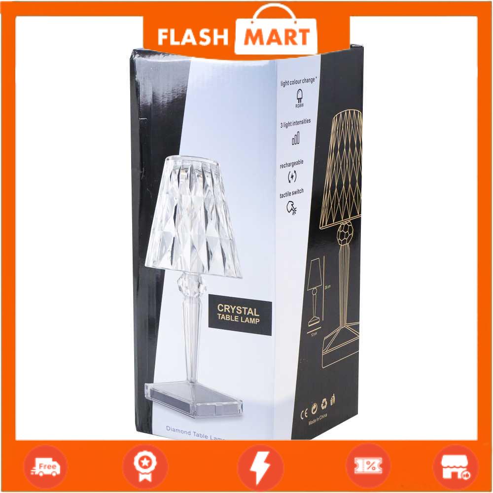 FLASHMART Lampu Meja Hias LED Acrylic Dimmable Recharge 3 in 1 Color 1W - R301