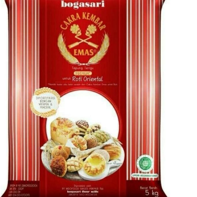 

Discount✅Tepung cakra kembar emas premium roti oriental 5kg