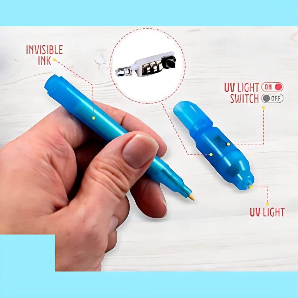 

Invisible Pen, Spinning Pen & Pulpen Hapus, Magic UV light Magic Pen Menulis Pesan Rahasia