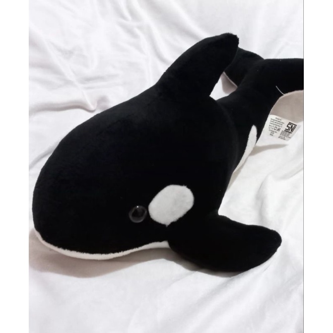 Boneka Paus Orca / Orca Plush / Paus Pembunuh / Paus hitam putih