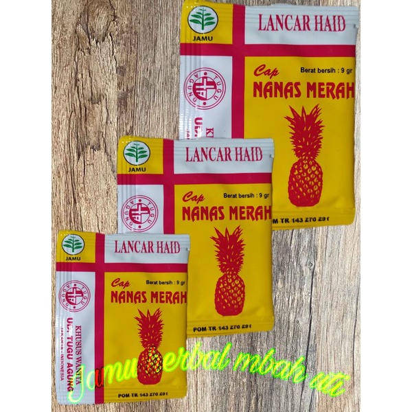 

Jamu serbuk lancar haid/Nanas merah