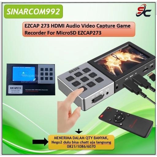 Terlaris Ezcap 273 Hdmi Audio Video Capture Game Recorder For Microsd Ezcap273