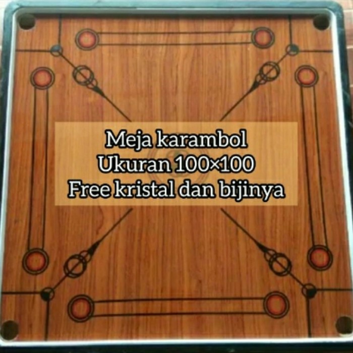 {{COD AKTIF}} Meja Karambol (papan karambol) 100 x 100 cm TERBAIK Kode 691