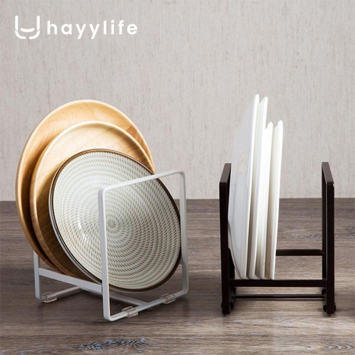 Terlaris Hayylife Rak Penyimpanan Piring - Rak Piring Meja Dapur, Rak Piring Be