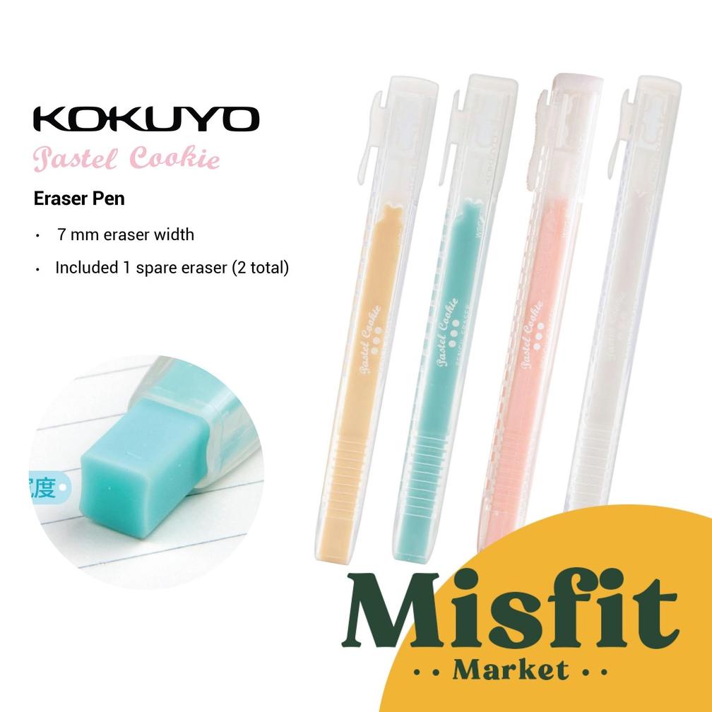 

[KODE A9WYG] Kokuyo Pastel Cookie Eraser Pen Penghapus Pensil lucu Anak Sekolah