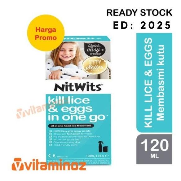 NitWits All In One Head Lice Solution - 120 ml Obat kutu Nitwit