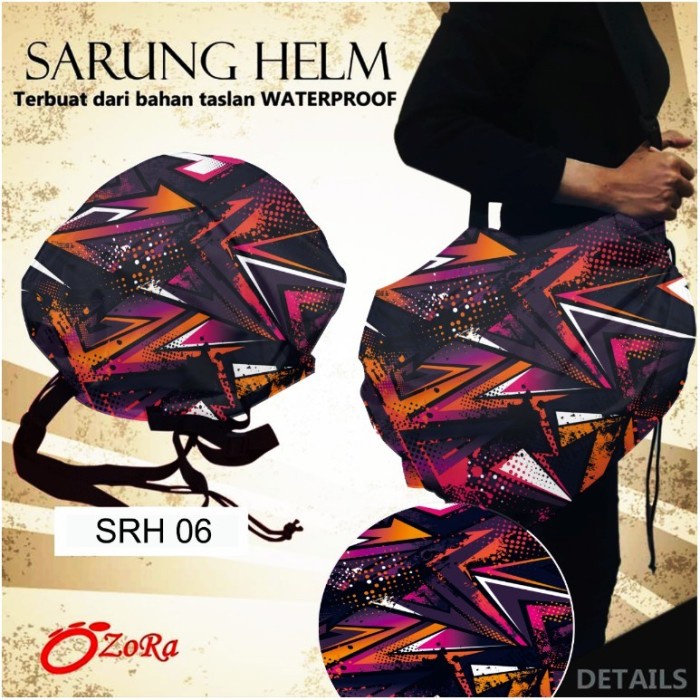 Terlaris Sarung Cover Helm Waterproof Motif Kyt Cross Agv Ink Halface Fullface