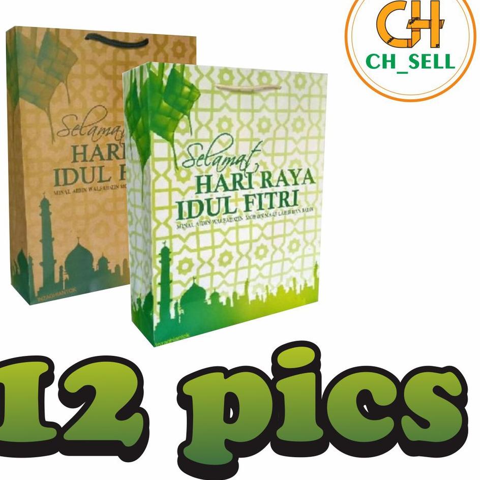 

Ready Favorit Tas kertas paperbag edisi Lebaran Idul Fitri souvernir tas godiebag souvenir lebaran 12 pics