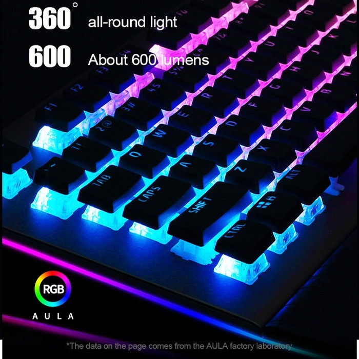 Keyboard Gaming Mechanical AULA L2098 Multimedia RGB Wired - L-2098