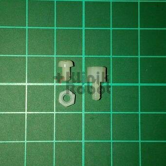 1Set Spacer 5Mm Bahan Plastik Untuk Pcb + Baut + Mur