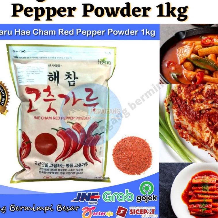 

Discount✔️⭐Hae Cham Red Pepper Powder 1Kg / Gochugaru | Gochukaru / Cabai Korea