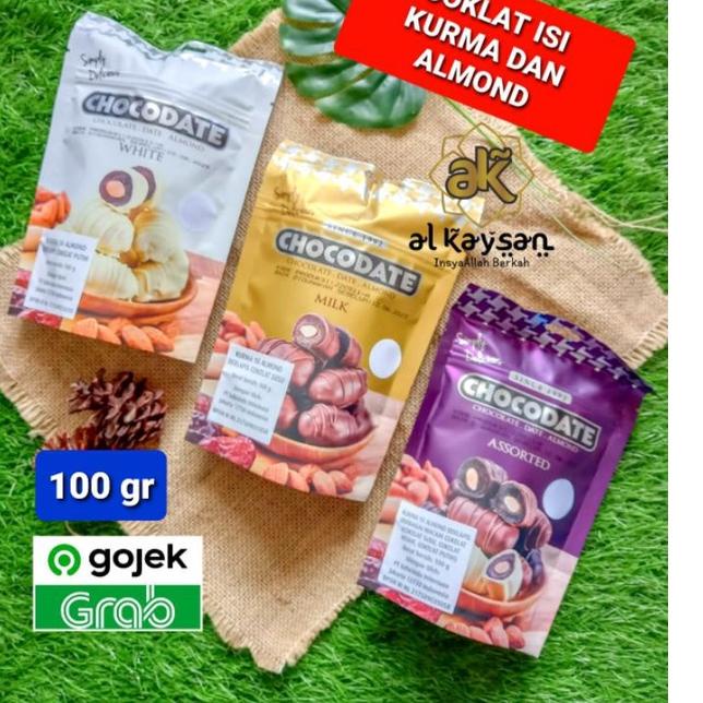 

Terbaru | KF7 | CHOCODATE COKLAT KURMA ALMOND / COKLAT OLEH OLEH HAJI DAN UMROH 100 GR Halal