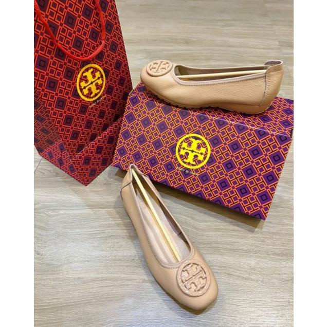 SEPATU TORY BURCH FLAT VV-308 LOGO MOTIF FLAT