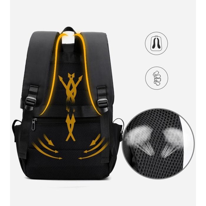 CIVETO BP68 Ransel Import Bold Wave Nylon Waterproff Laptop s.d 15,6 Inchi