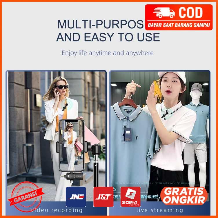 Clip On Mic Wireless Microphone Mini Noice Reduction 3in1 AP031