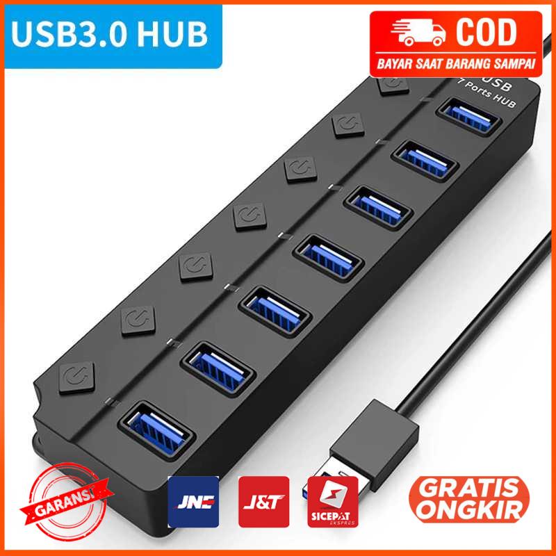 USB Hub High Speed Extender 7 Port USB 3.0 With Switch OY445