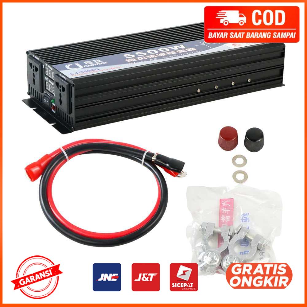 Power Inverter Pure Sine Wave DC 12V to AC 220V 5500W CJ-5500Q