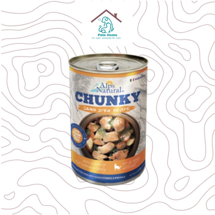 ALPS NAT CHUNKY SALMON STEW 415GR - DOG FOOD