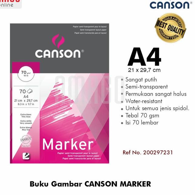 

Momen lebaran BUKU CANSON MARKER - A4 - 70 SHEETS - 70 GSM - PAD - 200297231 NVE