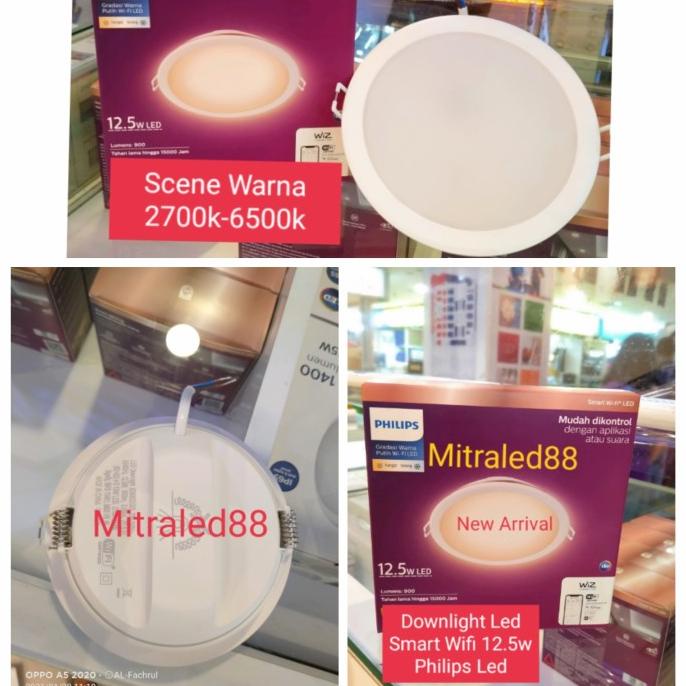 PHILIPS Led Downlight Smart WIFI Tunable 12.5w/12,5watt Panel Led Slim